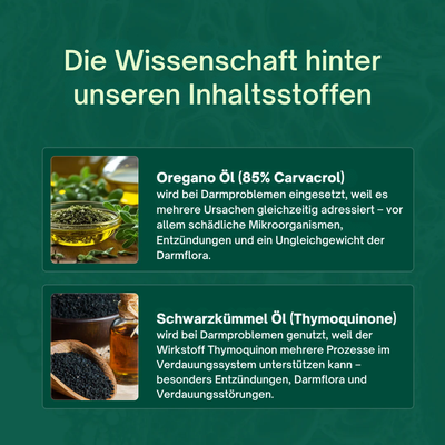 Oregano-Öl Magensaftresistente-Kapseln